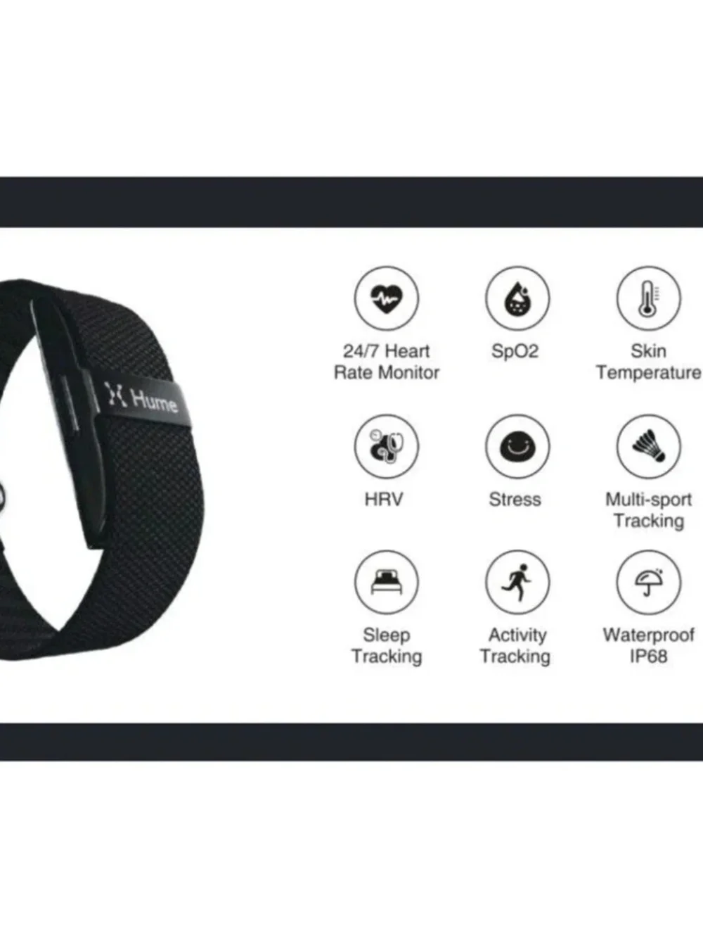 Hume Health HumeBand 1.0 Smart Fitness Tracker - Comes in Box